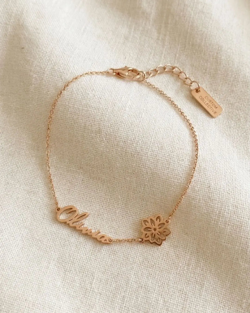 Bloom Name Bracelet