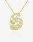 Cloud Initial Necklace