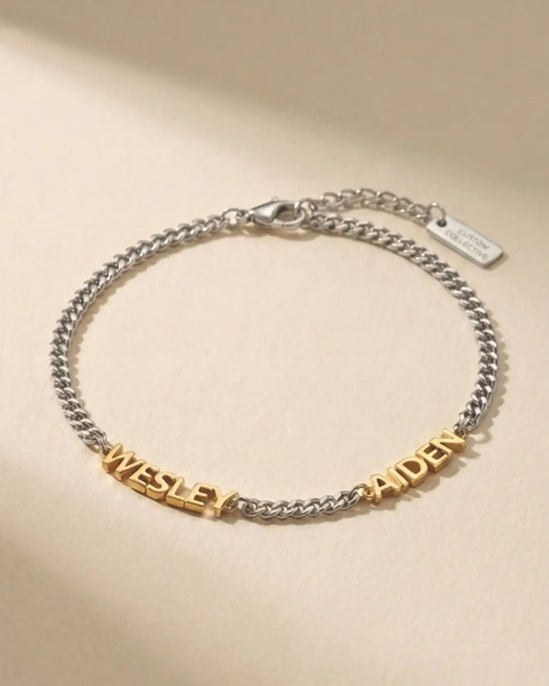 Block Name Bracelet