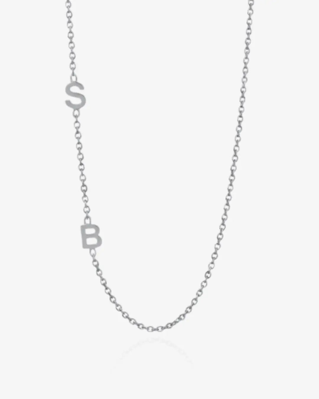 Personalized Sideway Initial Necklace