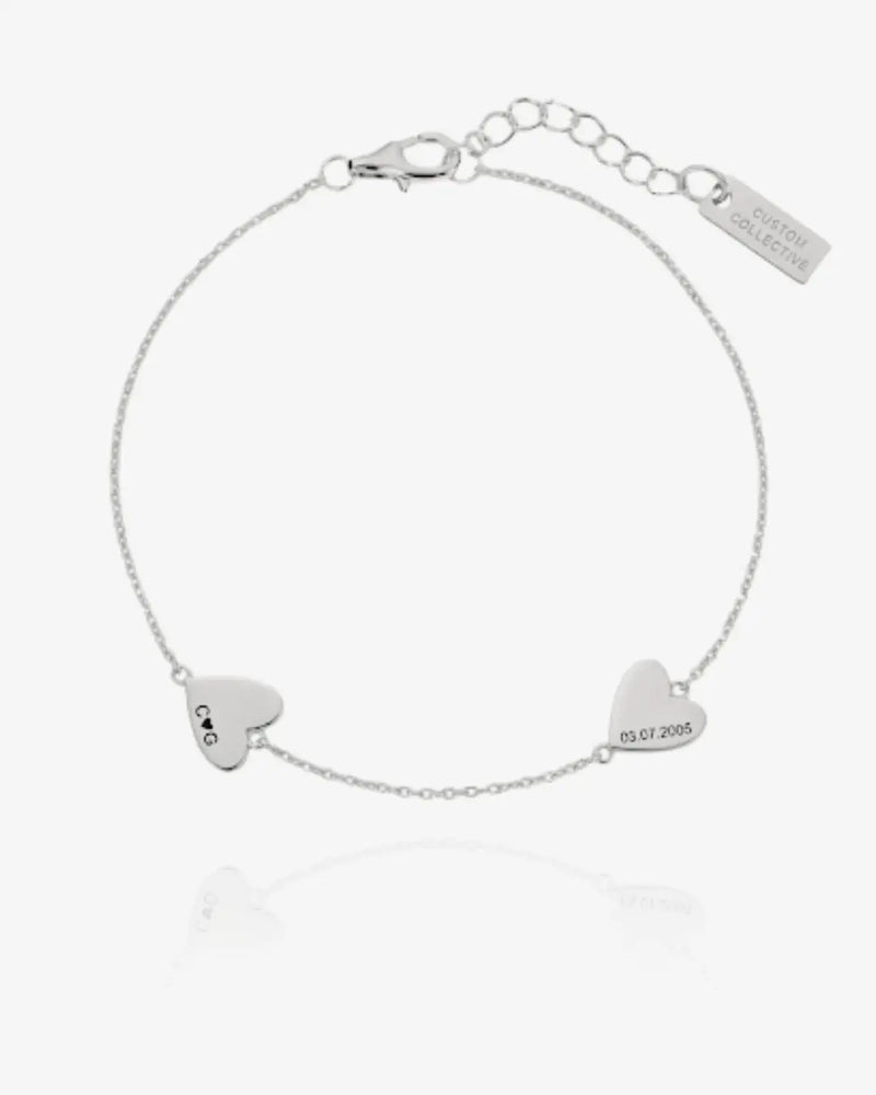Engraved Heart Bracelet