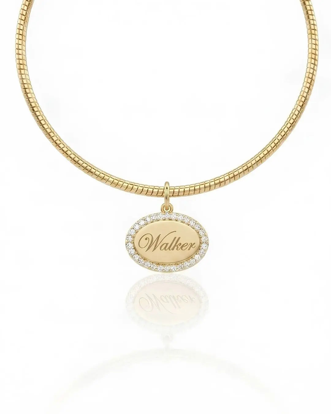 Halo Name Necklace