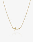 Curved Cross Necklace - CG3904S,CG3905S,CG3906S
