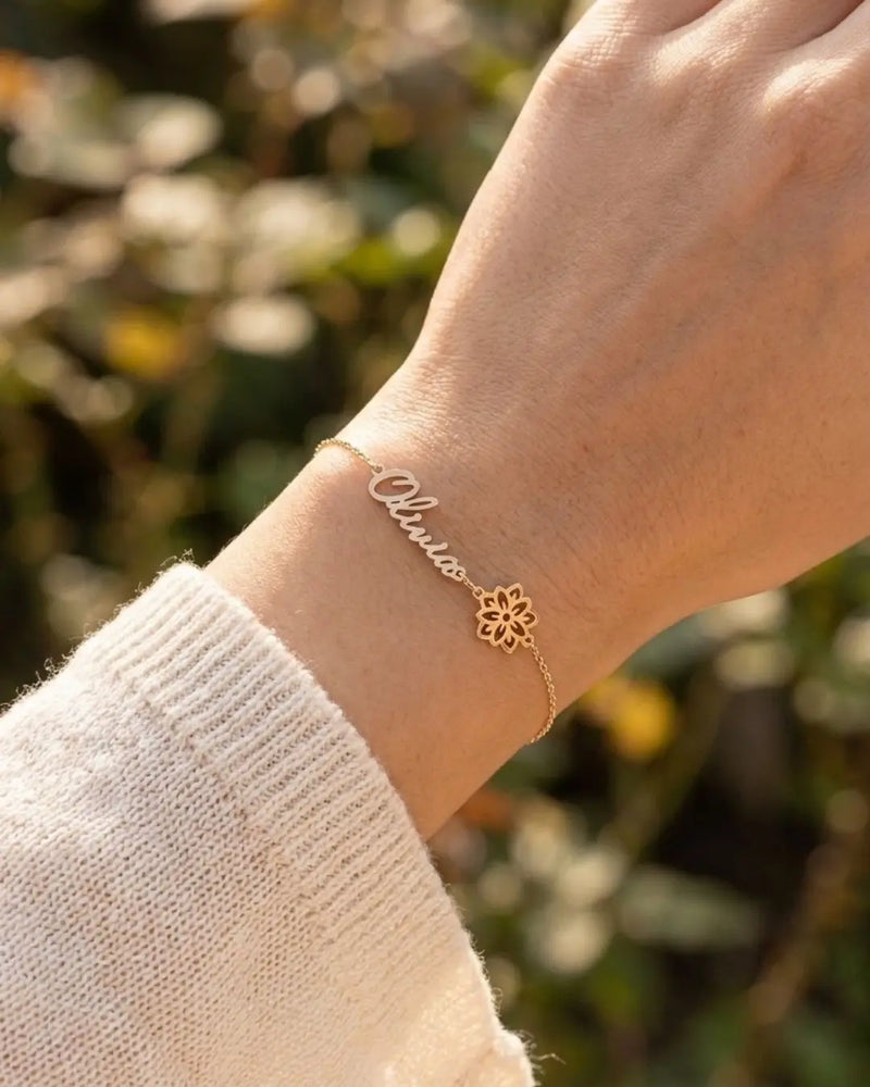 Bloom Name Bracelet