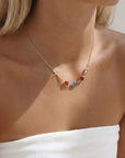 Cross with Birthstone Necklace