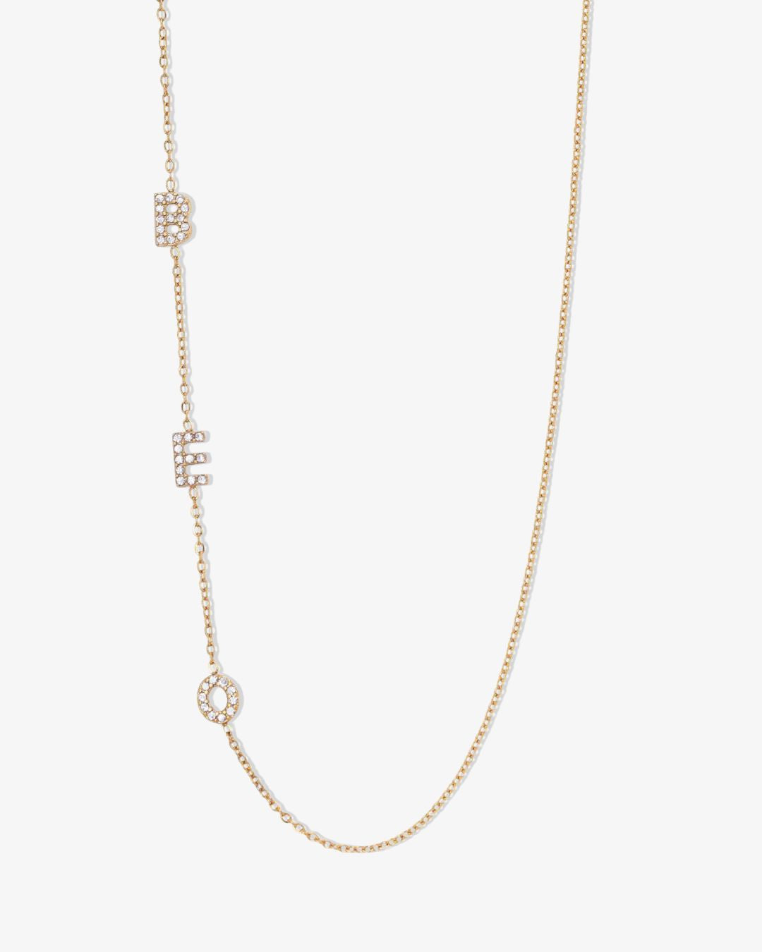 Diamond Sideway Initial Necklace - CG3837S,CG3838S,CG3839S,CG3840S,CG3841S,CG3842S,CG3843S,CG3844S,CG3845S,CG3846S,CG3847S,CG3848S,CG3849S,CG3850S,CG3851S