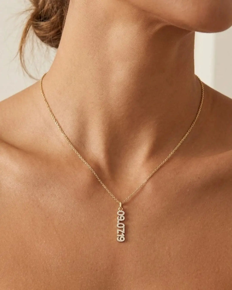 Pavé Date Necklace