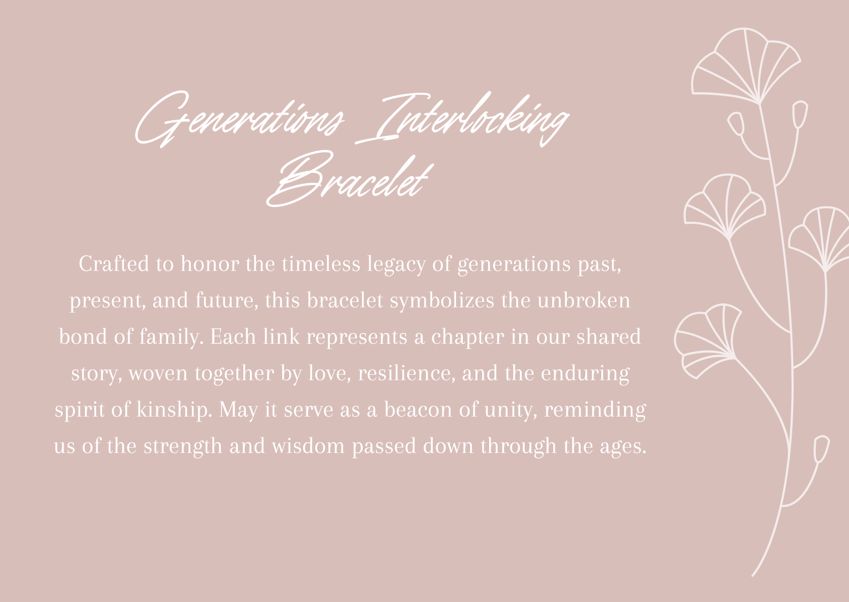 Generations Interlocking Bracelet - CG2601S,CG2602S