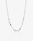 Multiple Name and Birthstone Necklace