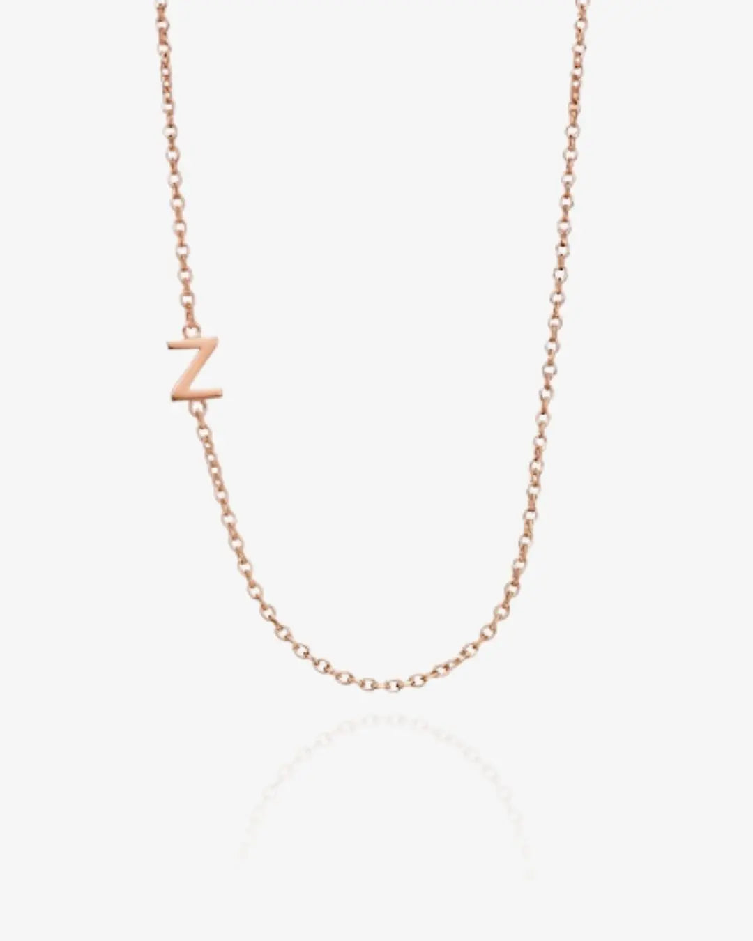 Personalized Single Sideway Initial Necklace