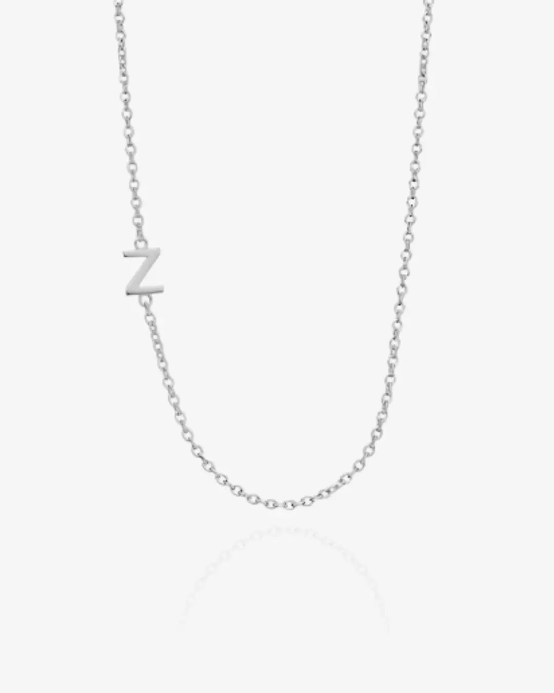 Personalized Single Sideway Initial Necklace