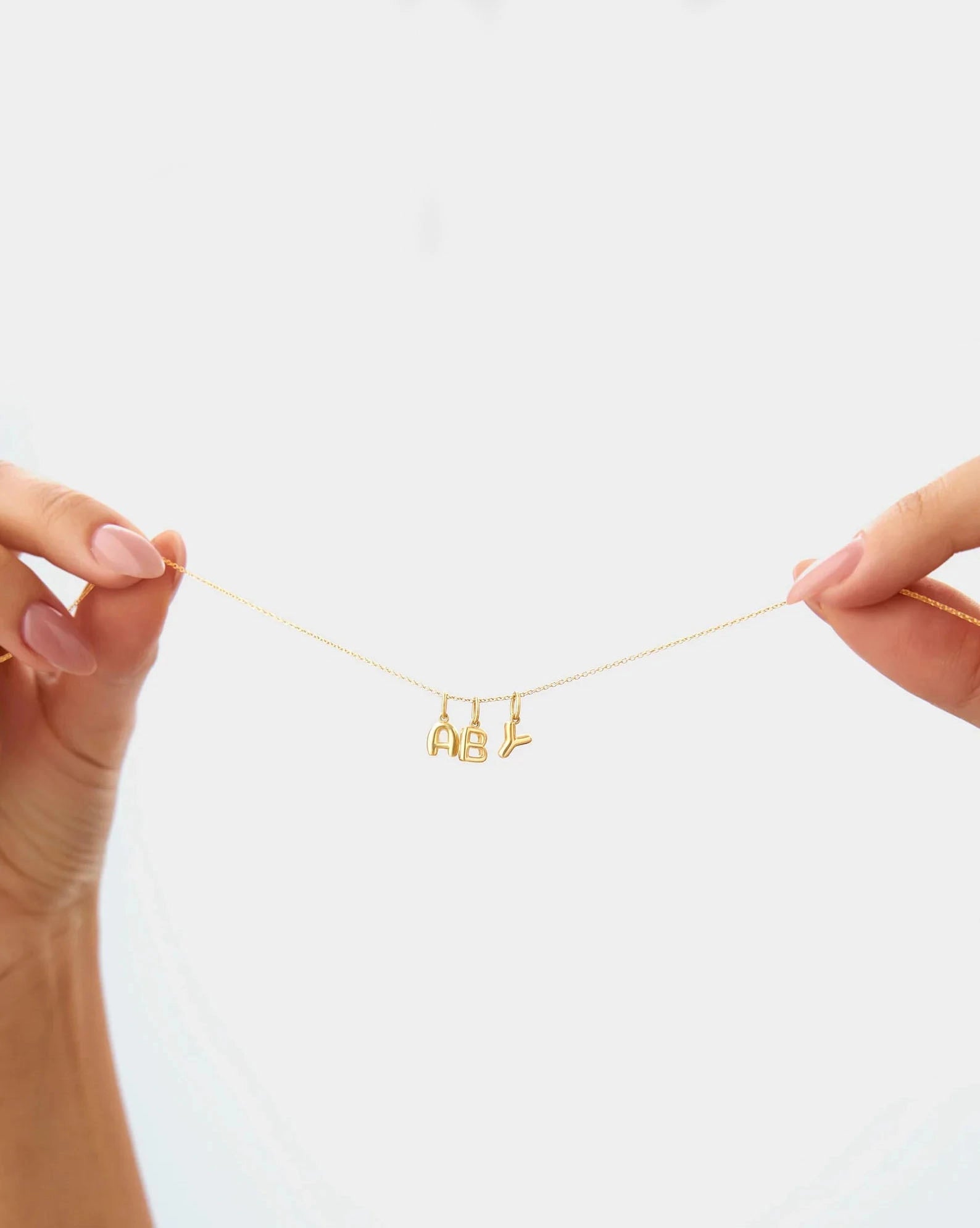 3D Letter Necklace - CG4040S,CG4041S,CG4042S