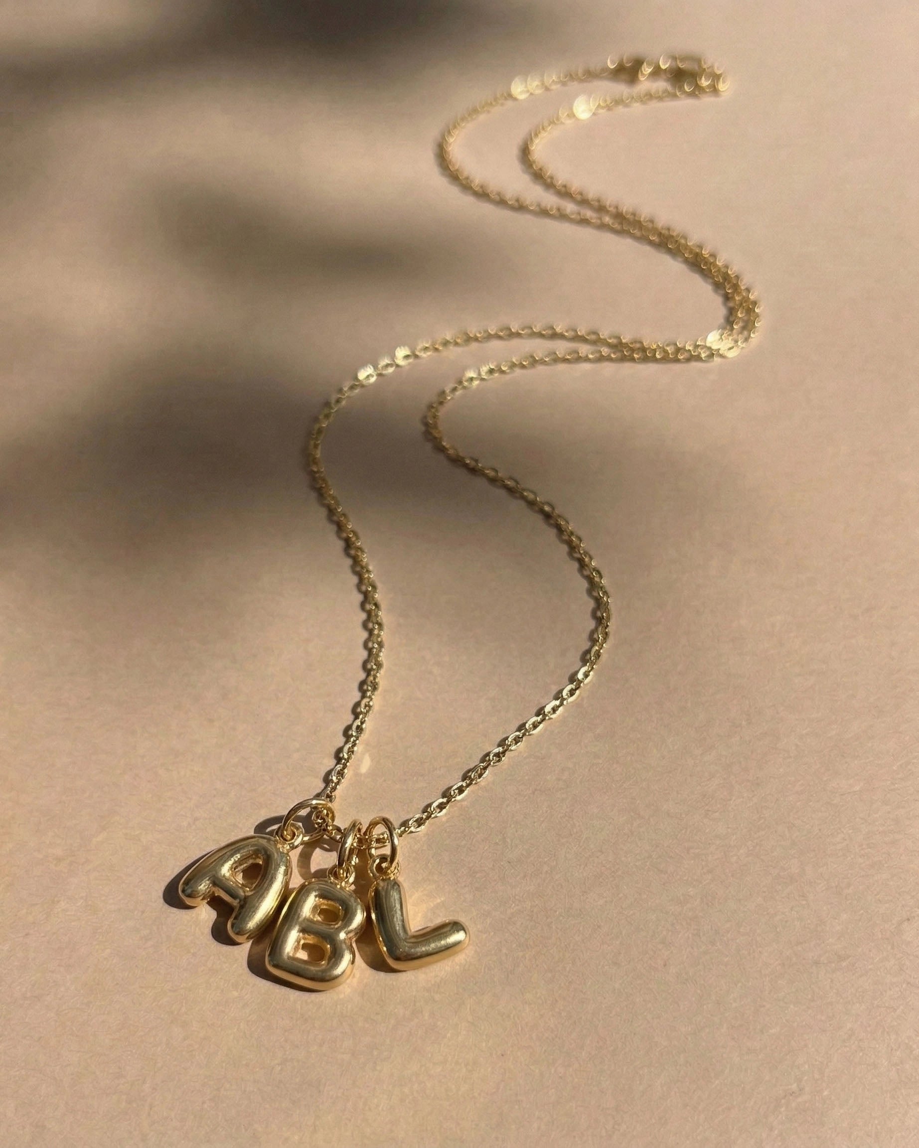 3D Letter Necklace - CG4040S,CG4041S,CG4042S