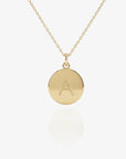 Custom Initial Disc Necklace