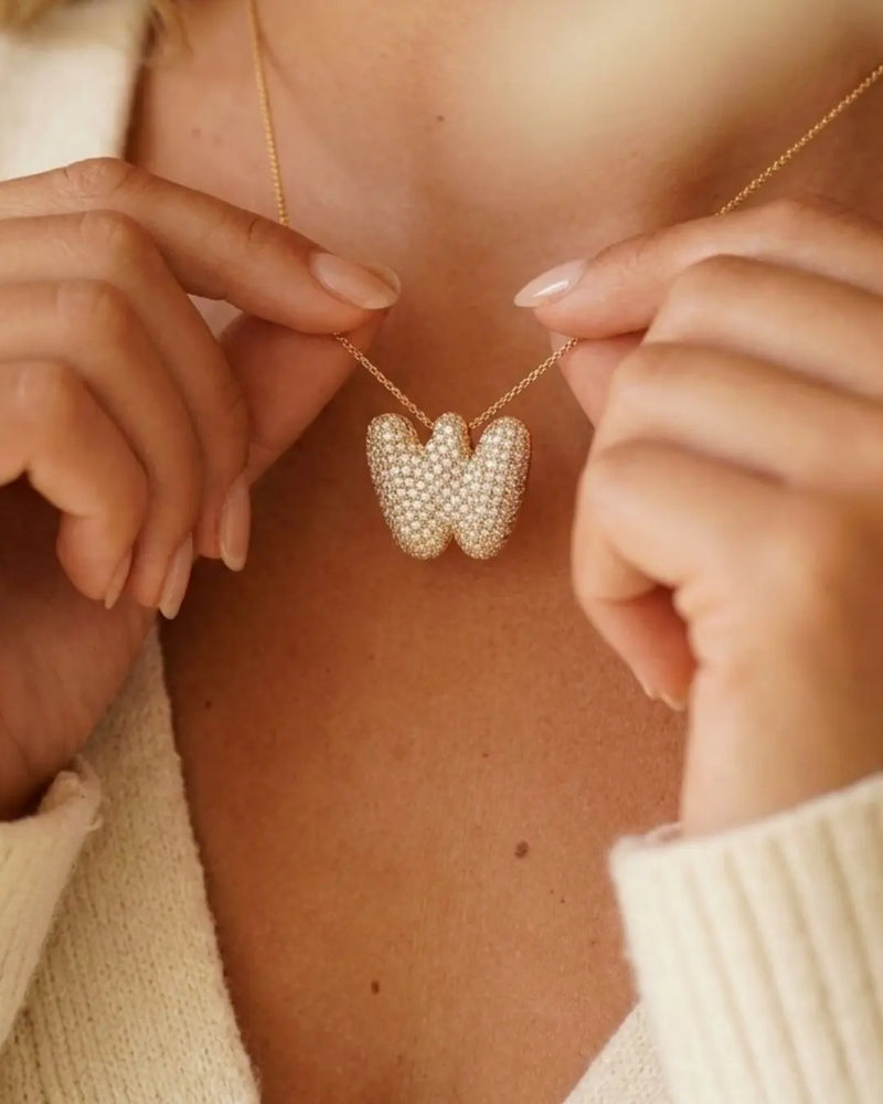 Cloud Initial Necklace