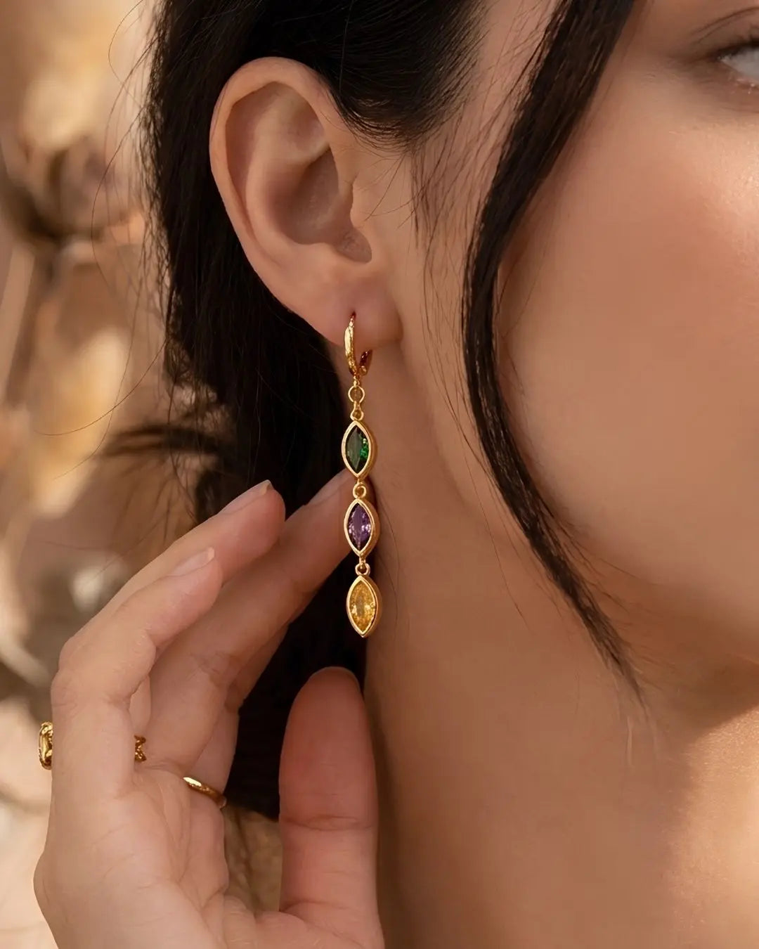 Trio Drop Earrings