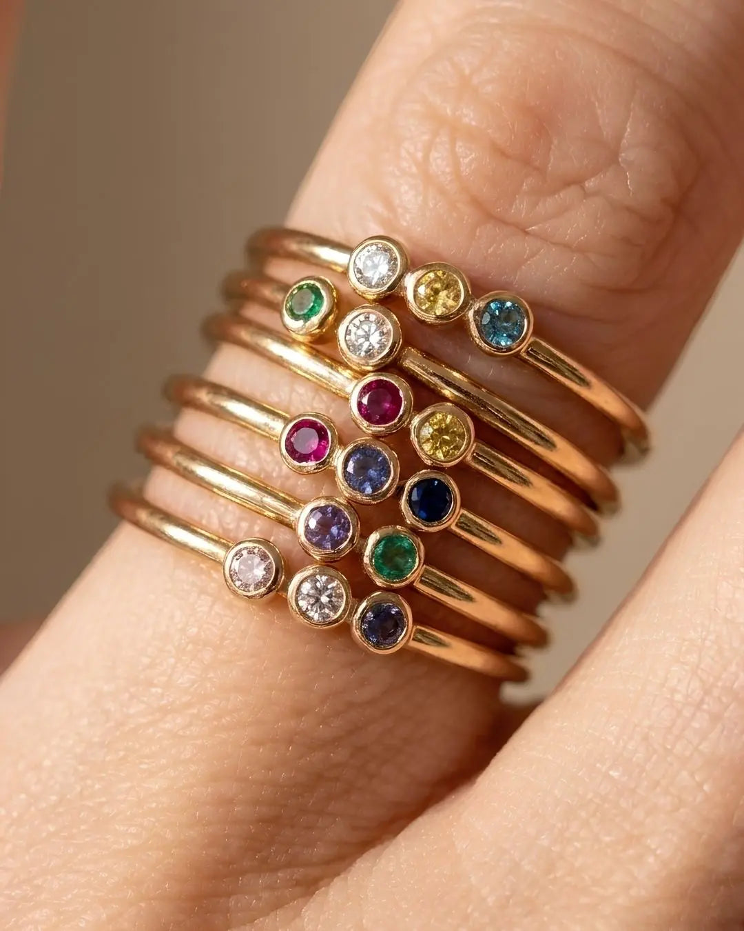 Everyday Birthstone Stacker