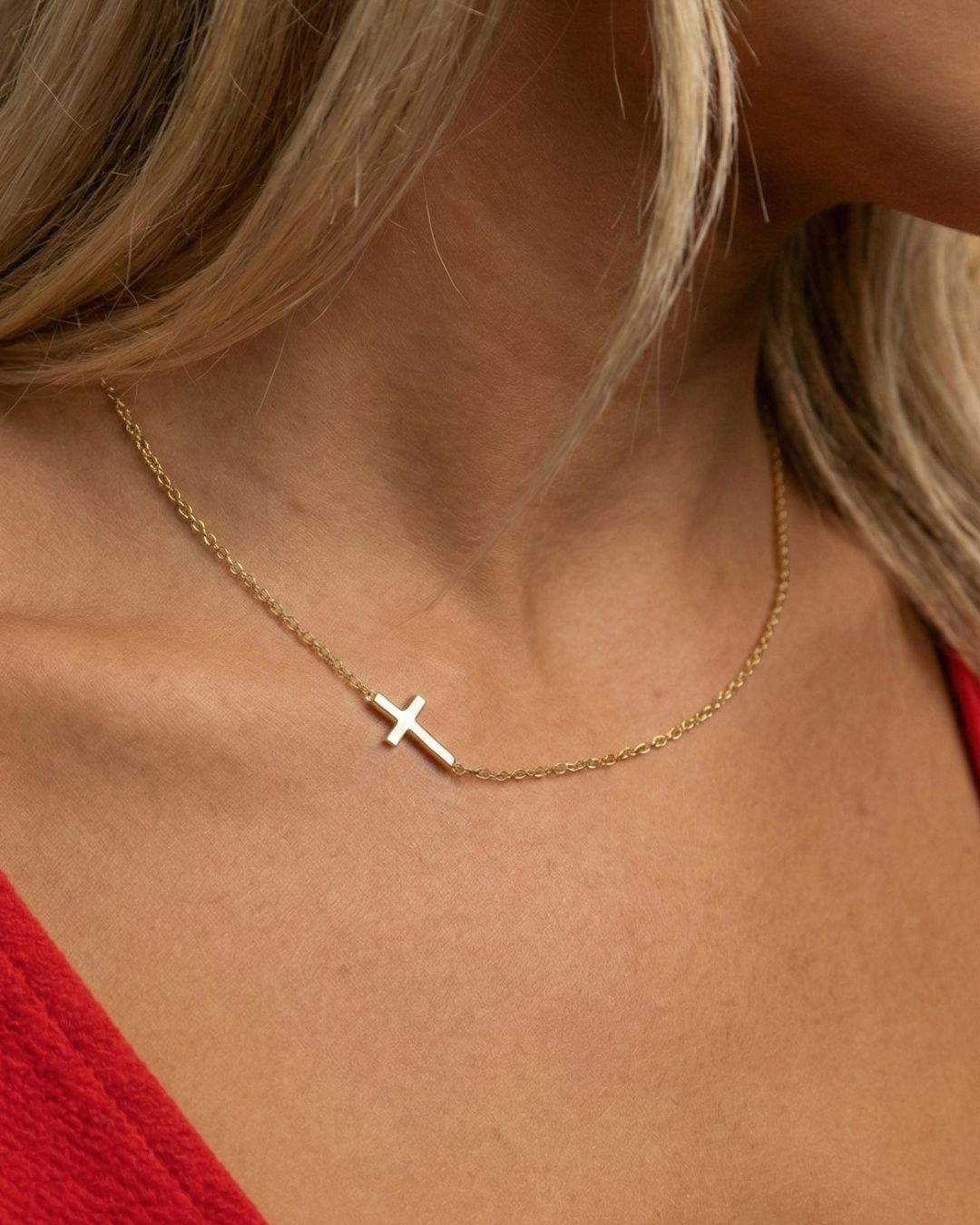 Sideways Cross Necklace - CG3919S,CG3920S,CG3921S