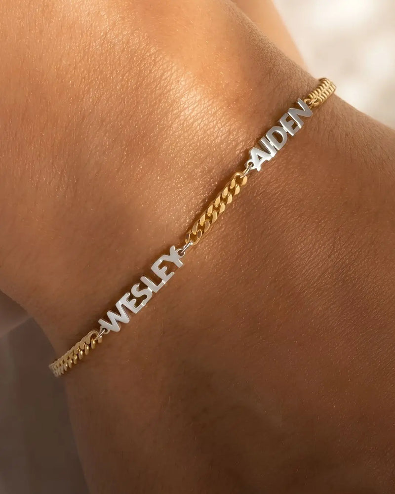 Block Name Bracelet