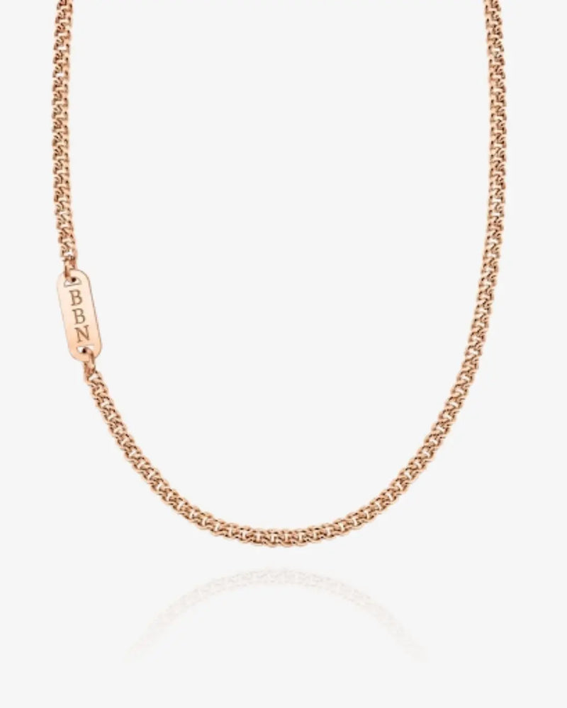 Men's Initial Chain Necklace