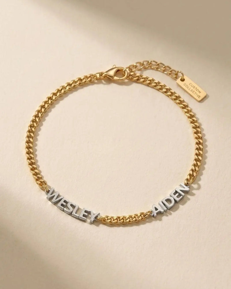 Block Name Bracelet