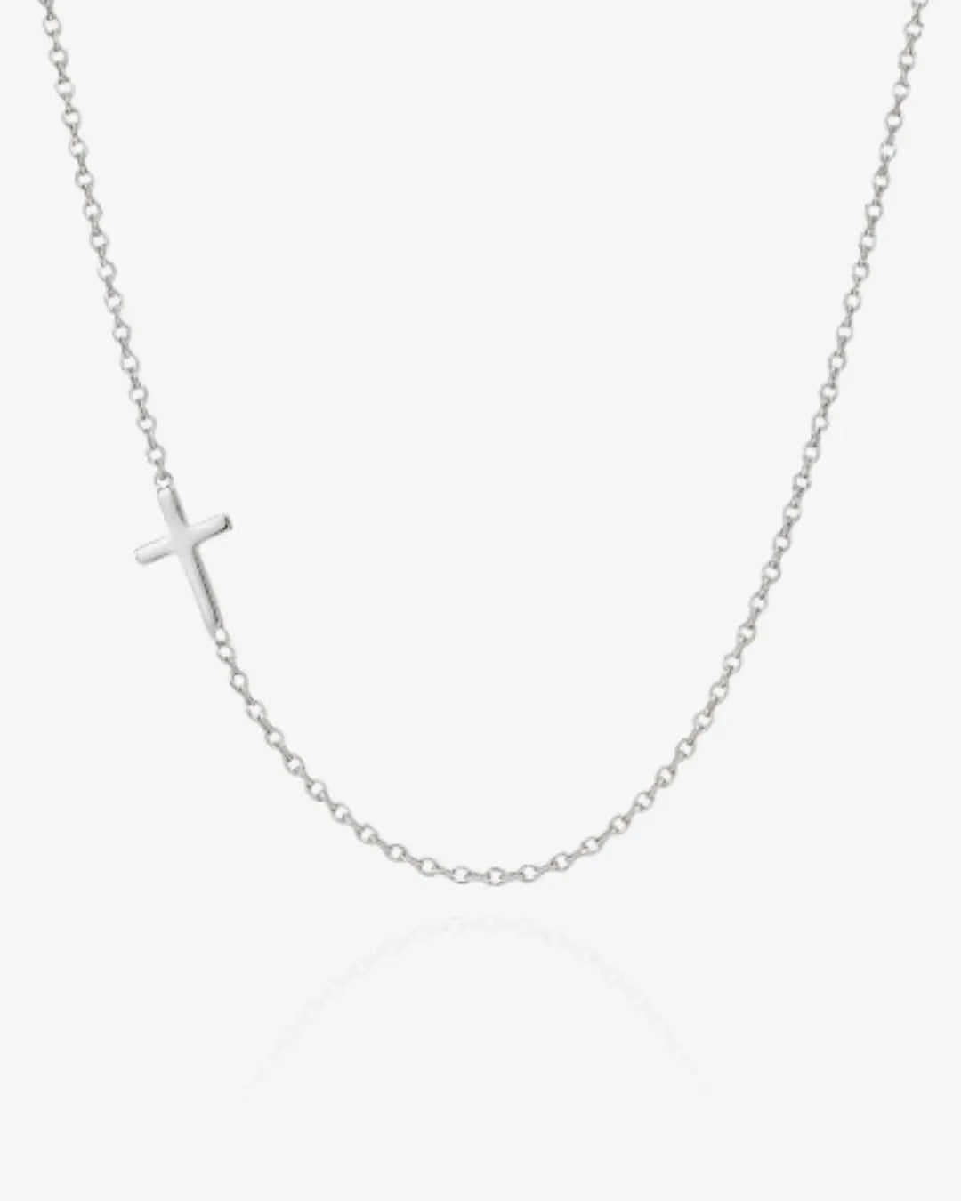 Sideways Cross Necklace