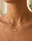 Minimalist Single Letter Necklace
