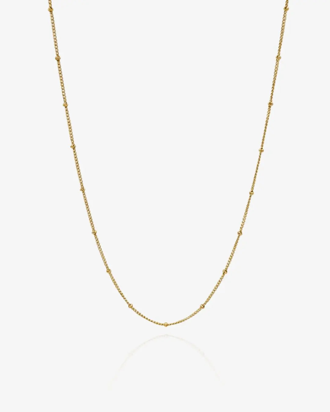 Beaded Curb Chain Necklace