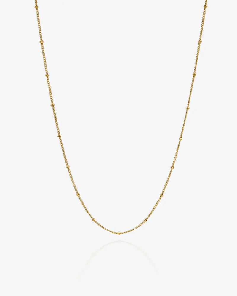 Beaded Curb Chain Necklace