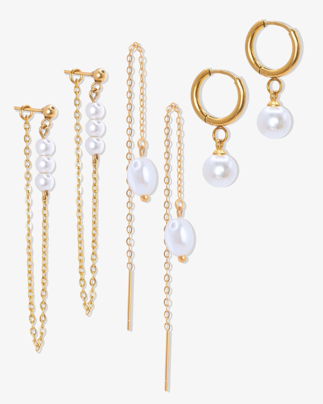 Pearl Glow Earring Set - CG4477S,CG4478S,CG4479S