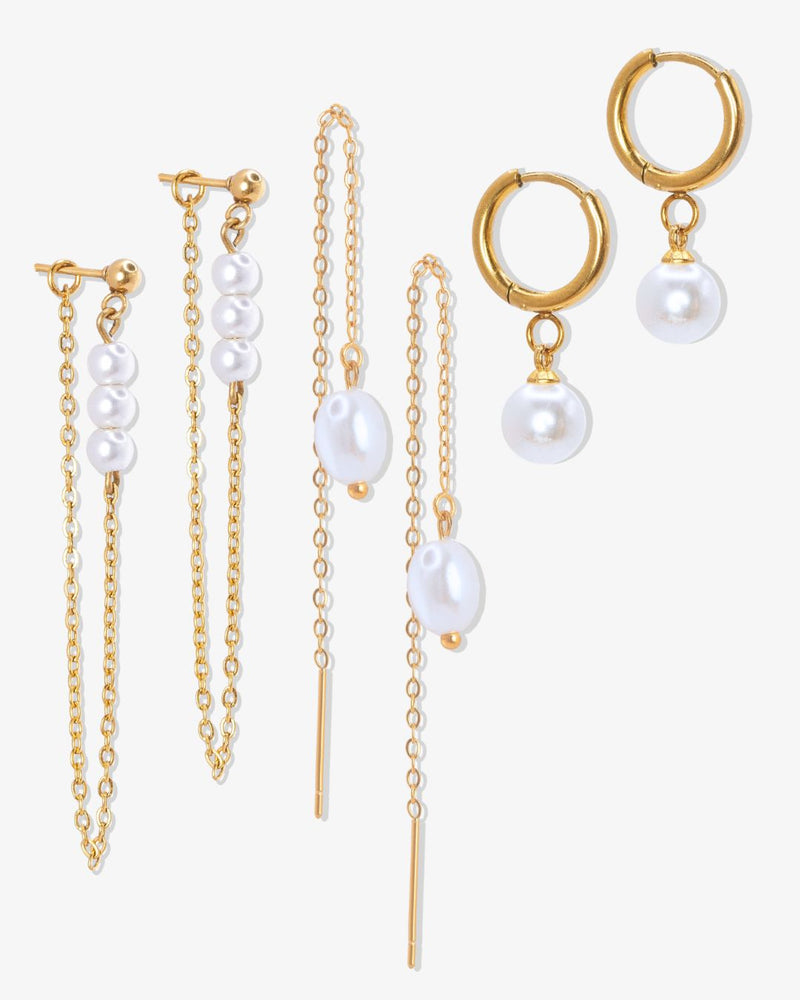 Pearl Glow Earring Set - CG4477S,CG4478S,CG4479S