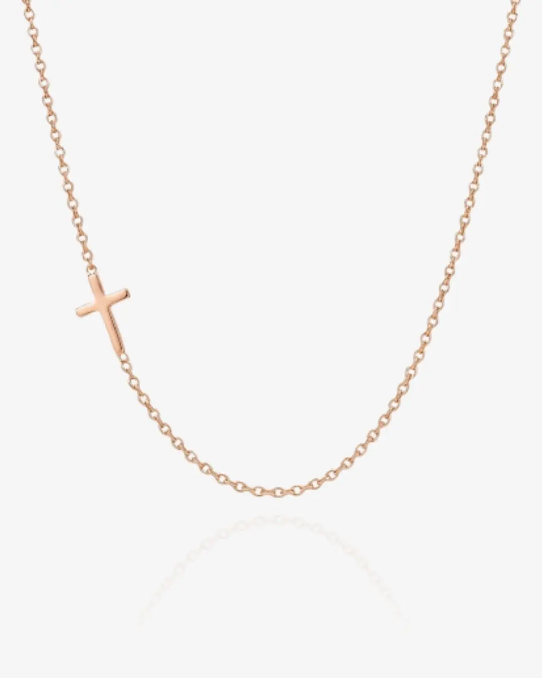 Sideways Cross Necklace