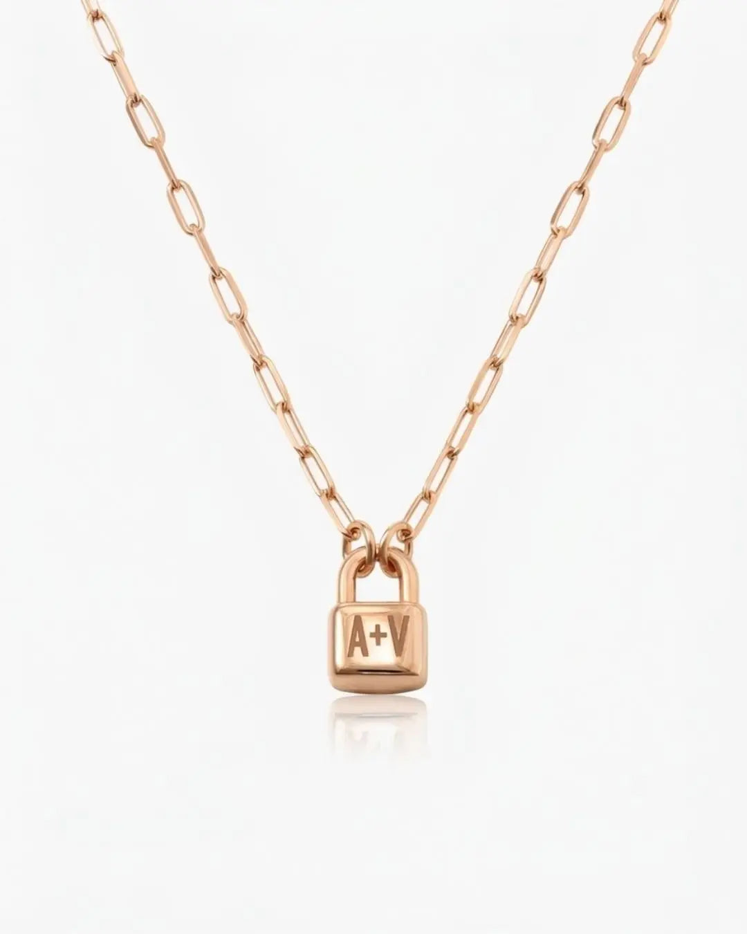 Lock Initial Necklace