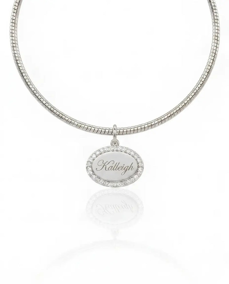 Halo Name Necklace