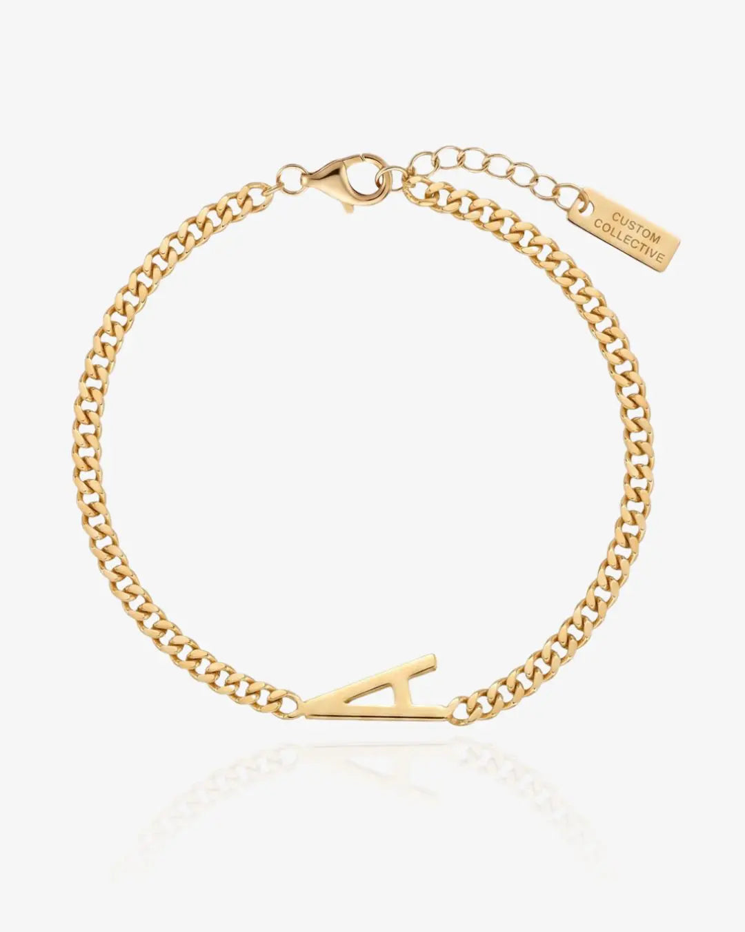 Custom Letter Sideways Bracelet