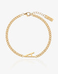 Custom Letter Sideways Bracelet