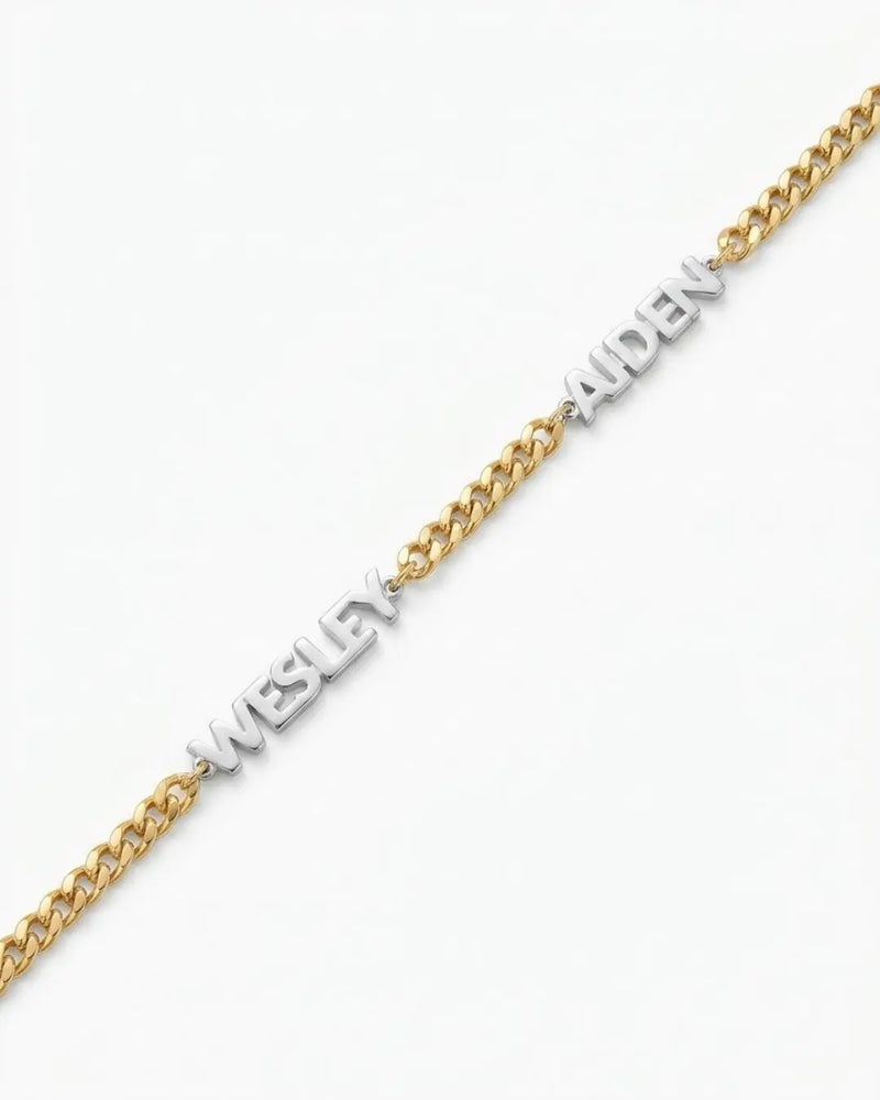 Block Name Bracelet