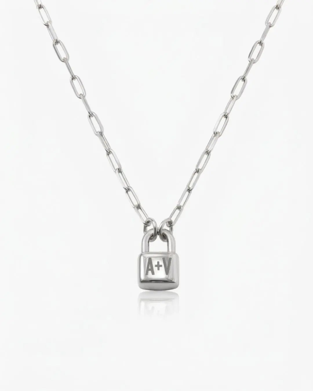 Lock Initial Necklace