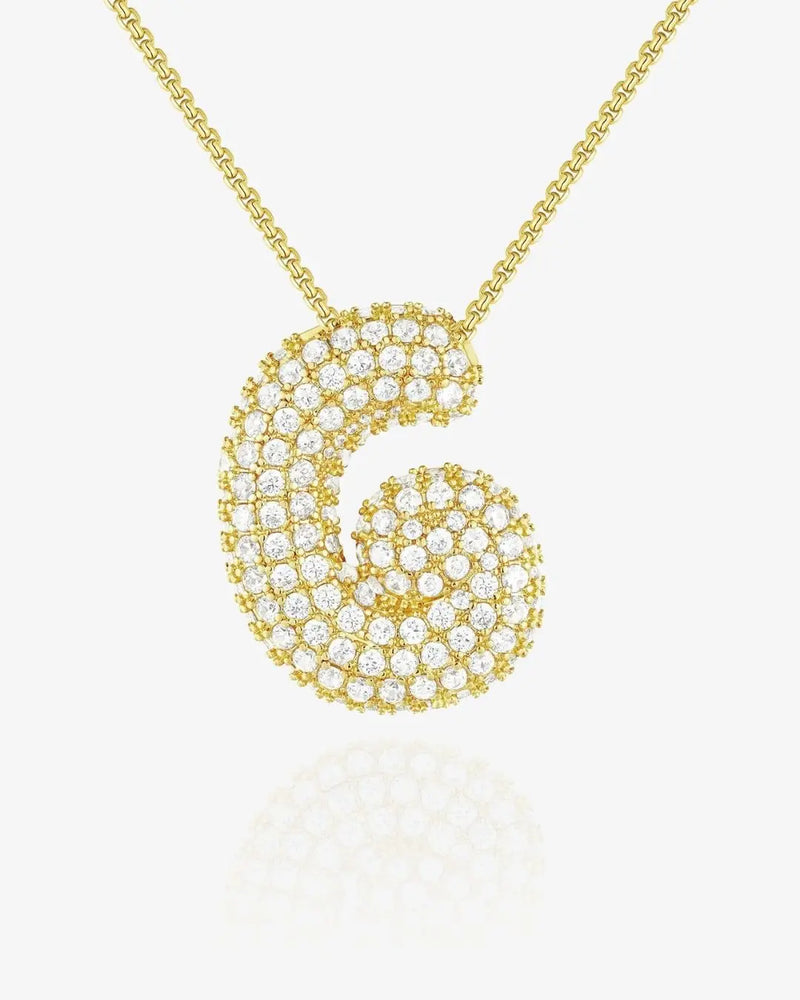 Cloud Initial Necklace