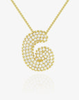 Cloud Initial Necklace