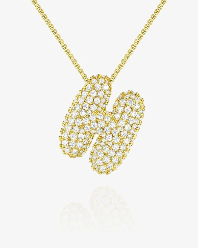 Cloud Initial Necklace