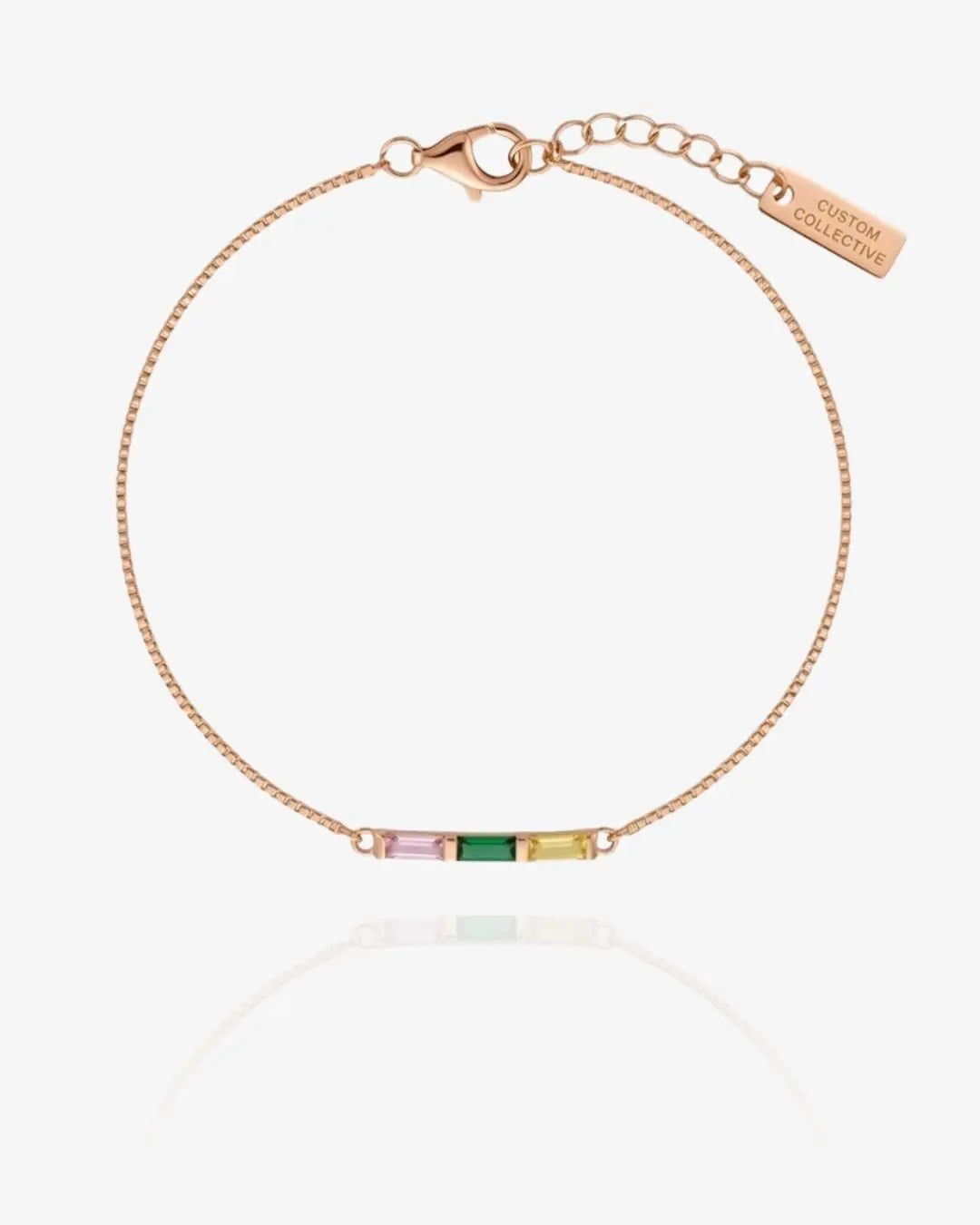 Baguette Birthstone Bracelet