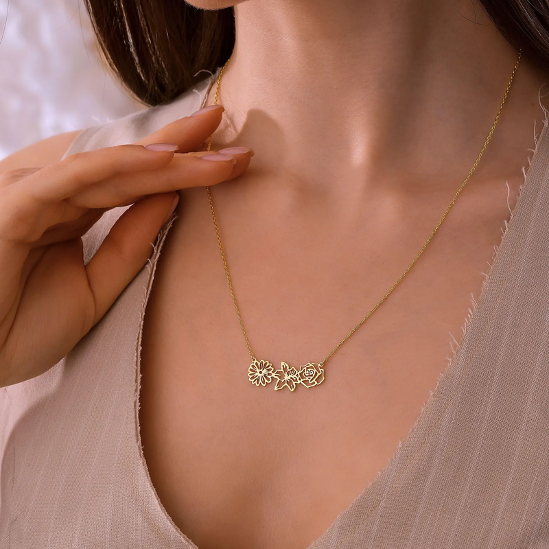 Multiple Birthflower Necklace - CG4205S,CG4206S,CG4207S