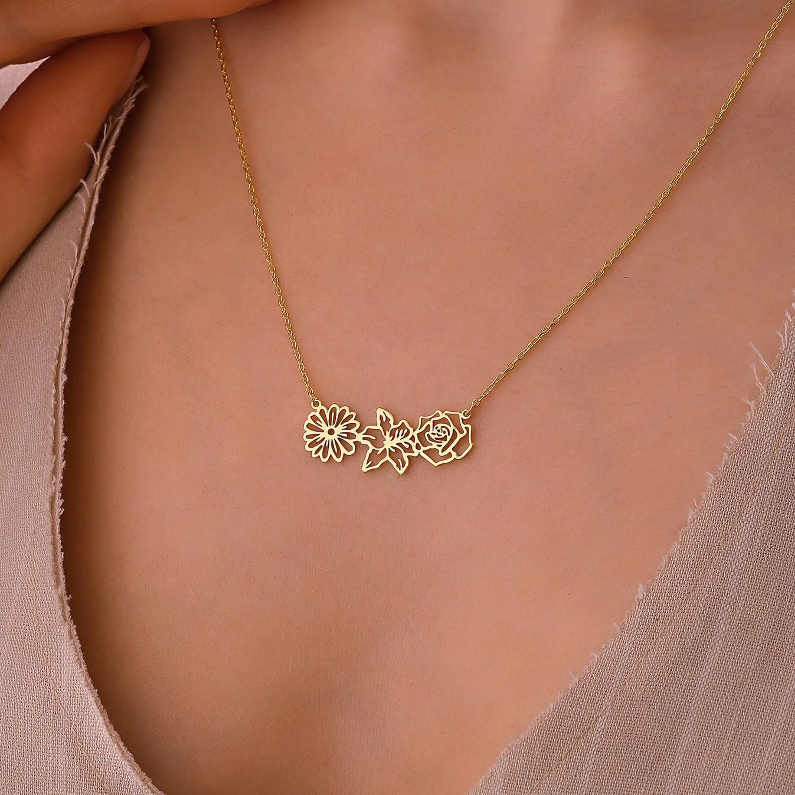 Multiple Birthflower Necklace - CG4205S,CG4206S,CG4207S