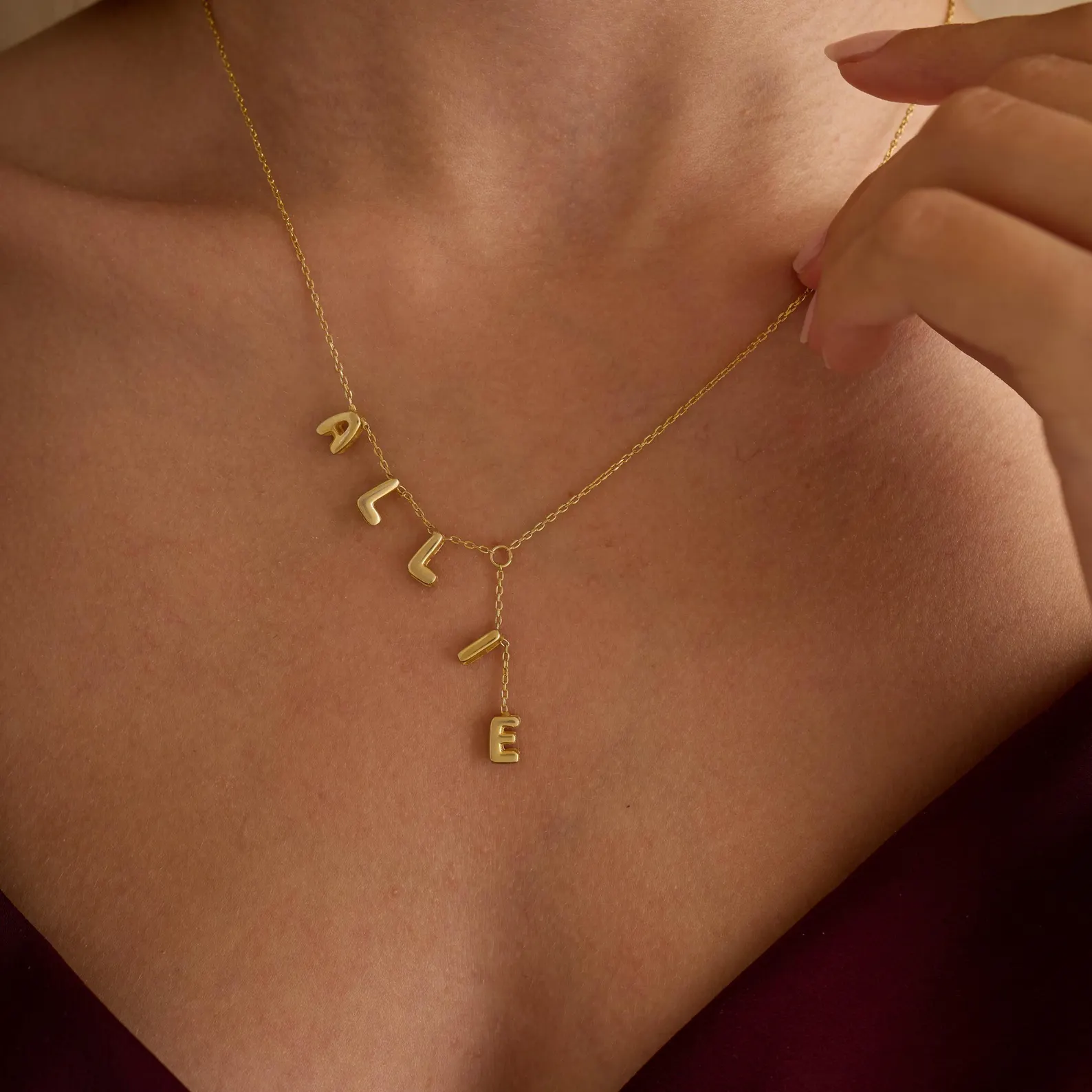 Bubble Drop Name Necklace - CG3861S,CG3862S,CG3863S,CG3864S,CG3865S,CG3866S,CG3867S,CG3868S,CG3869S,CG3870S,CG3871S,CG3872S,CG3873S,CG3874S,CG3875S,CG3876S,CG3877S,CG3878S,CG3879S,CG3880S,CG3881S,CG3882S,CG3883S,CG3884S