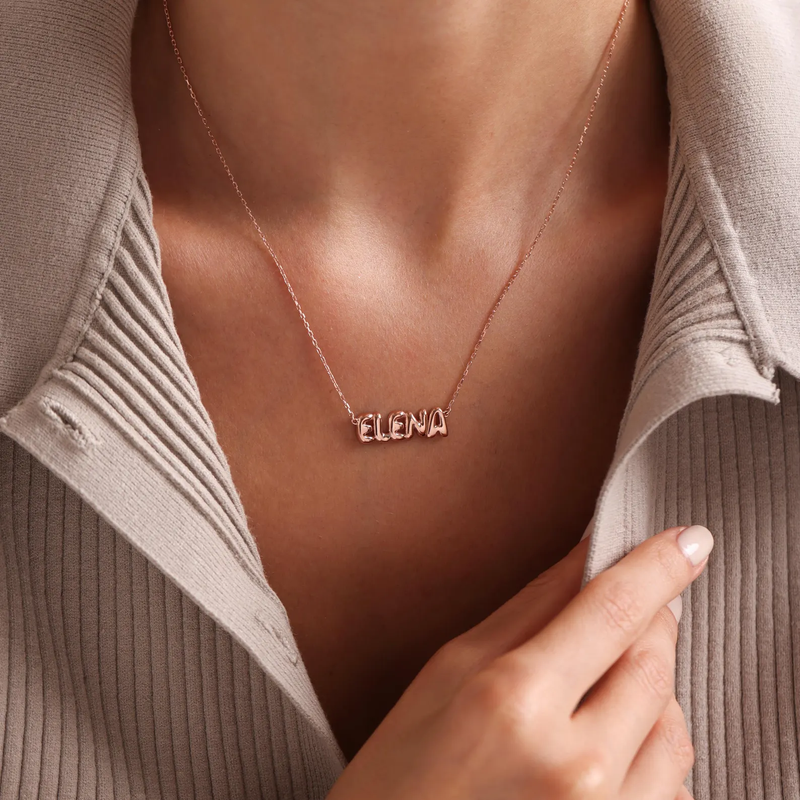 Bubble Name Necklace - CG3889S,CG3890S,CG3891S