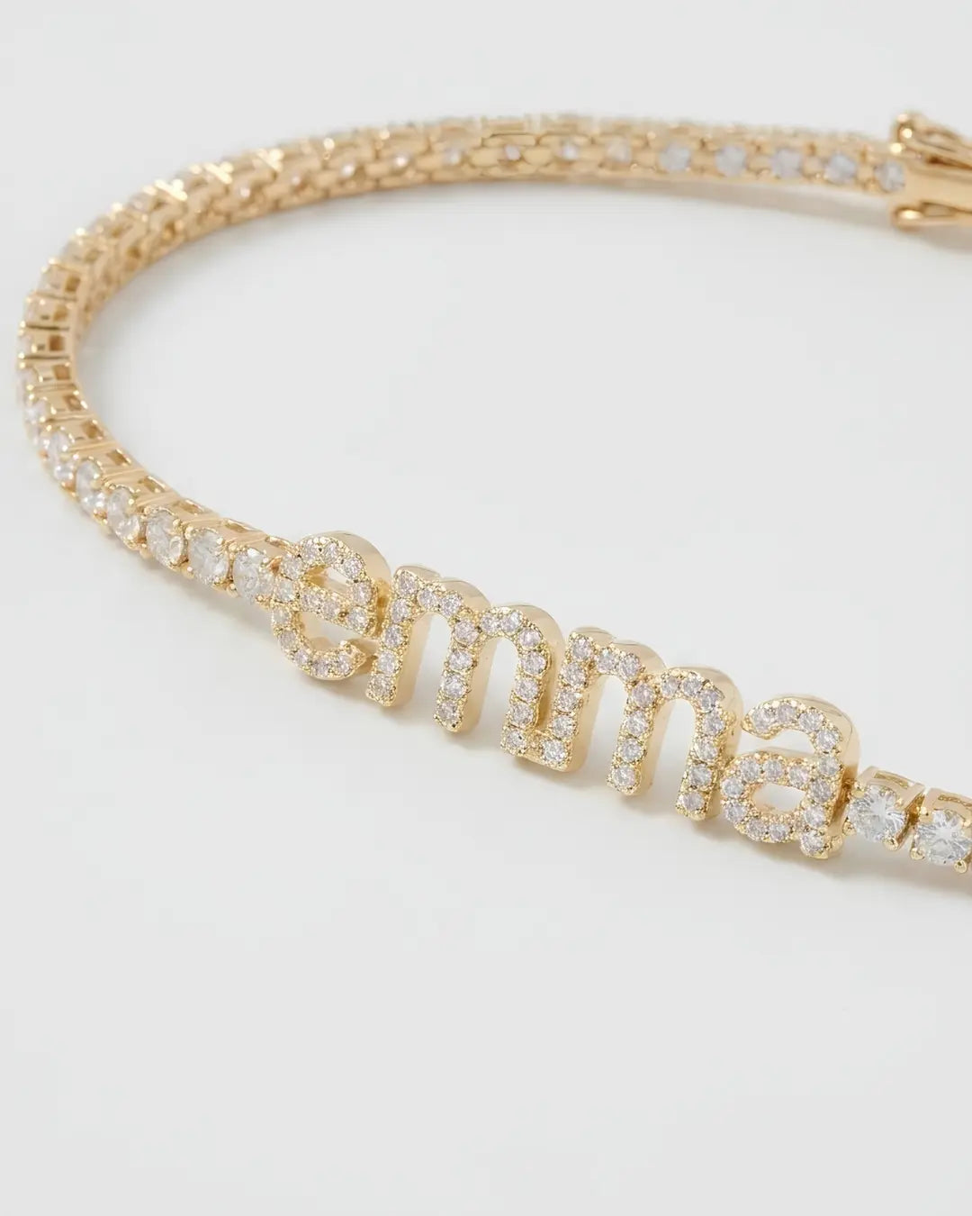 Pavé Name Tennis Bracelet