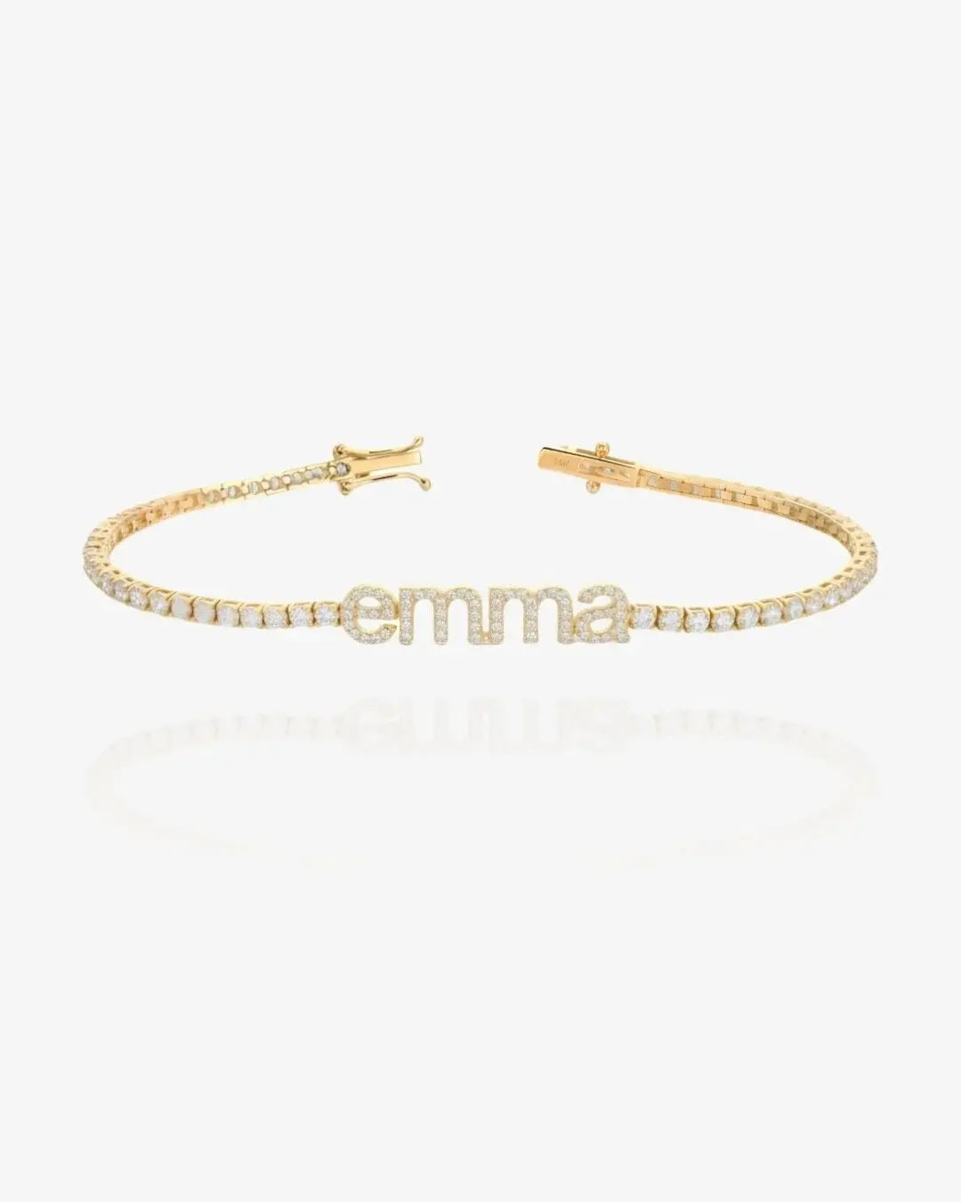 Pavé Name Tennis Bracelet