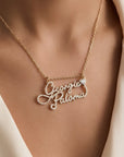 Sweetheart Script Necklace