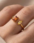 Paired Stone Ring